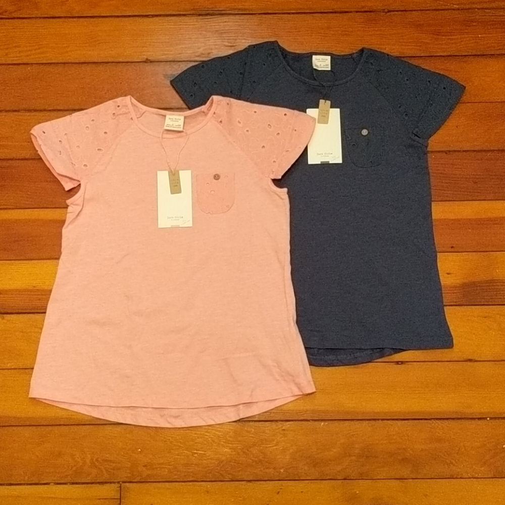 NWT - 2 - Zara Girls size 8 Tee's